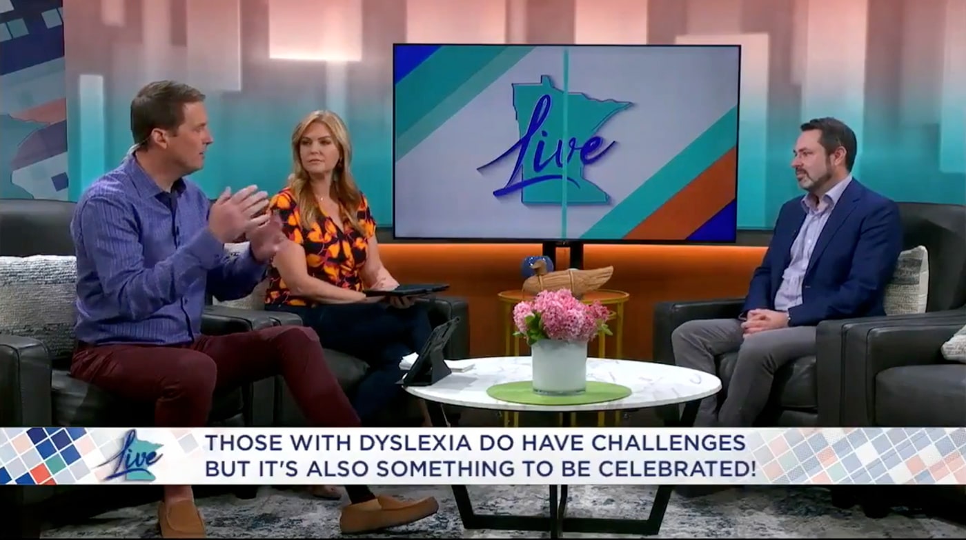 Dan Morgan talks about Celebrating Dyslexic Thinking on Minnesota Live