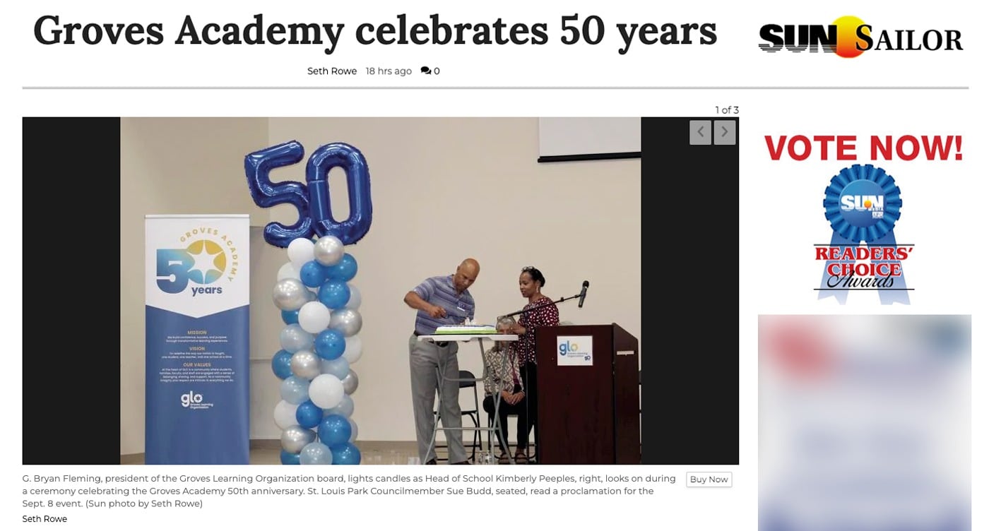 Sun Sailor: Groves Academy Celebrates 50 Years